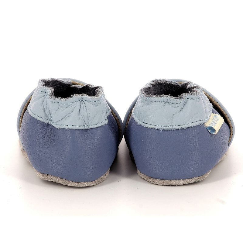 Robeez Robeez Chaussons Krunchy Bleu Clair