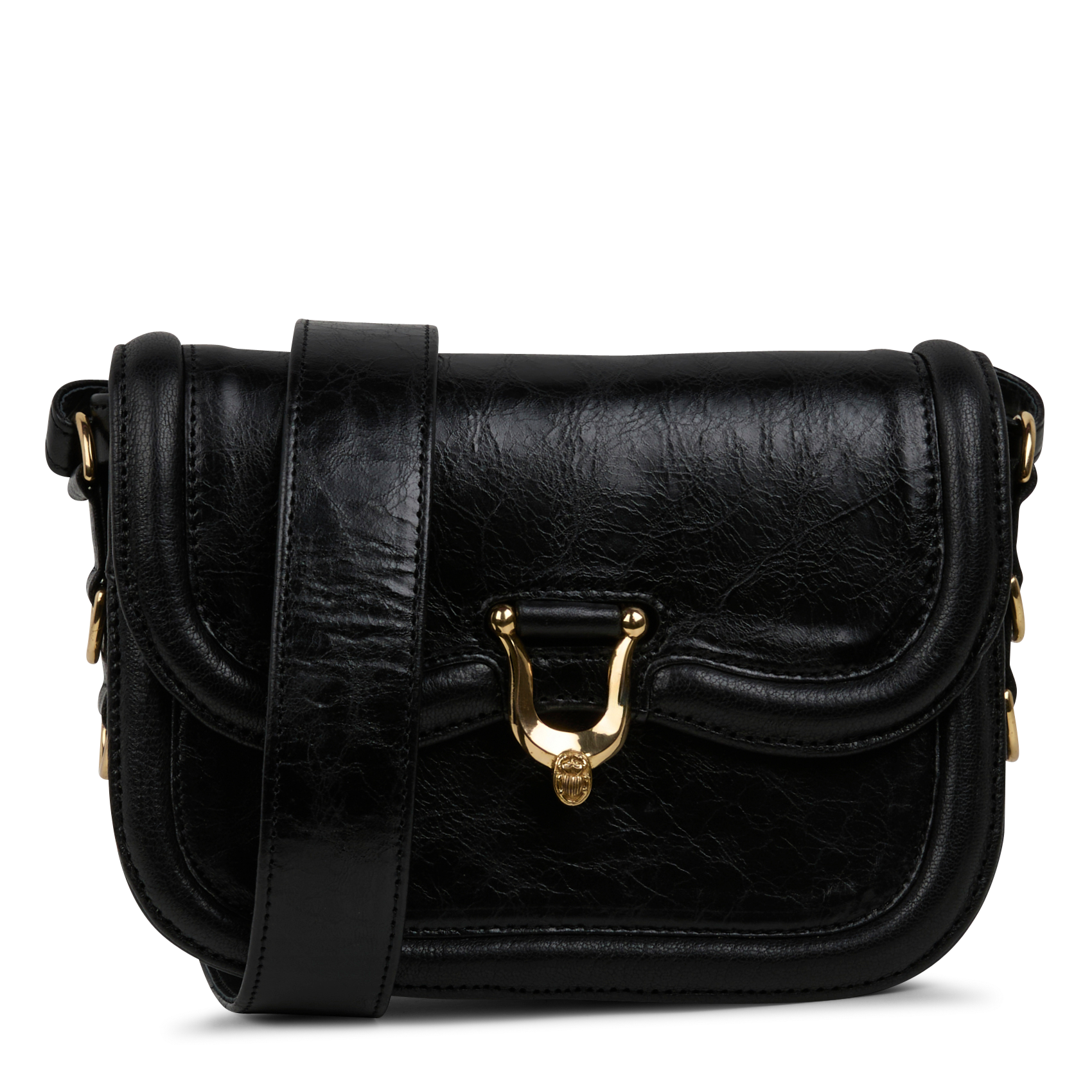 MINI MANON - Mini sac bandoulière en cuir | Noir