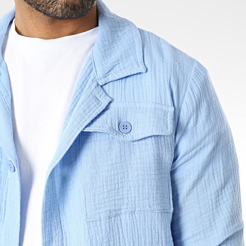 Chemise Manches Longues Bleu Clair