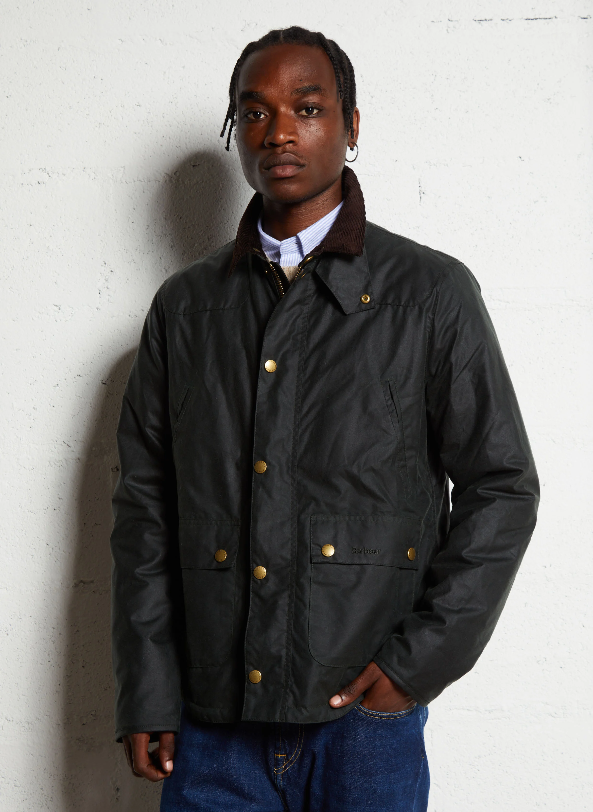 REELIN - Blouson en coton ciré | Vert