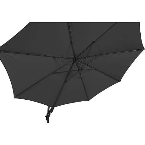 Como hængeparasol inkl. fod - sort
