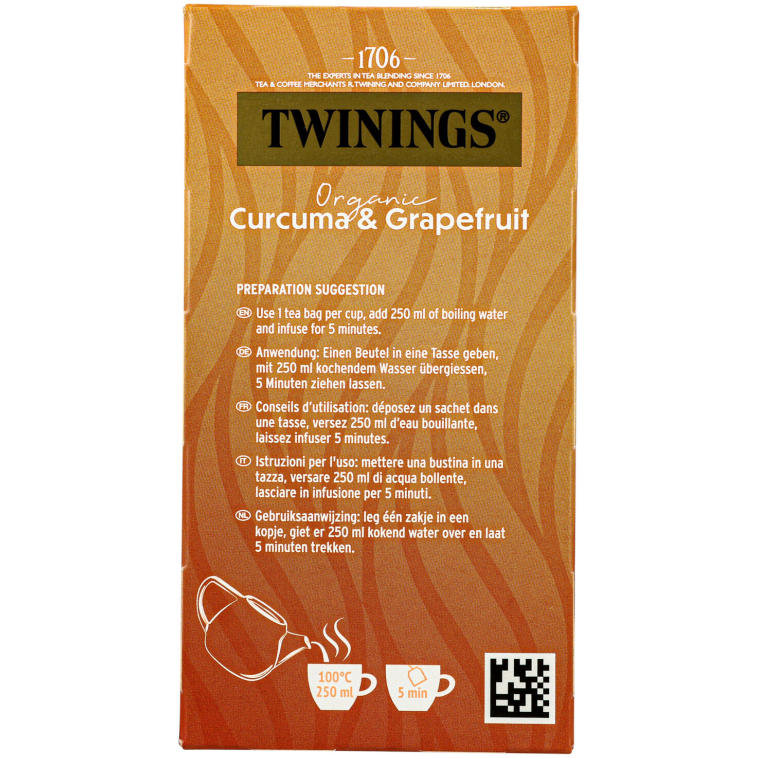 Twinings Bio Kurkuma-Grapefruit 20 Beutel