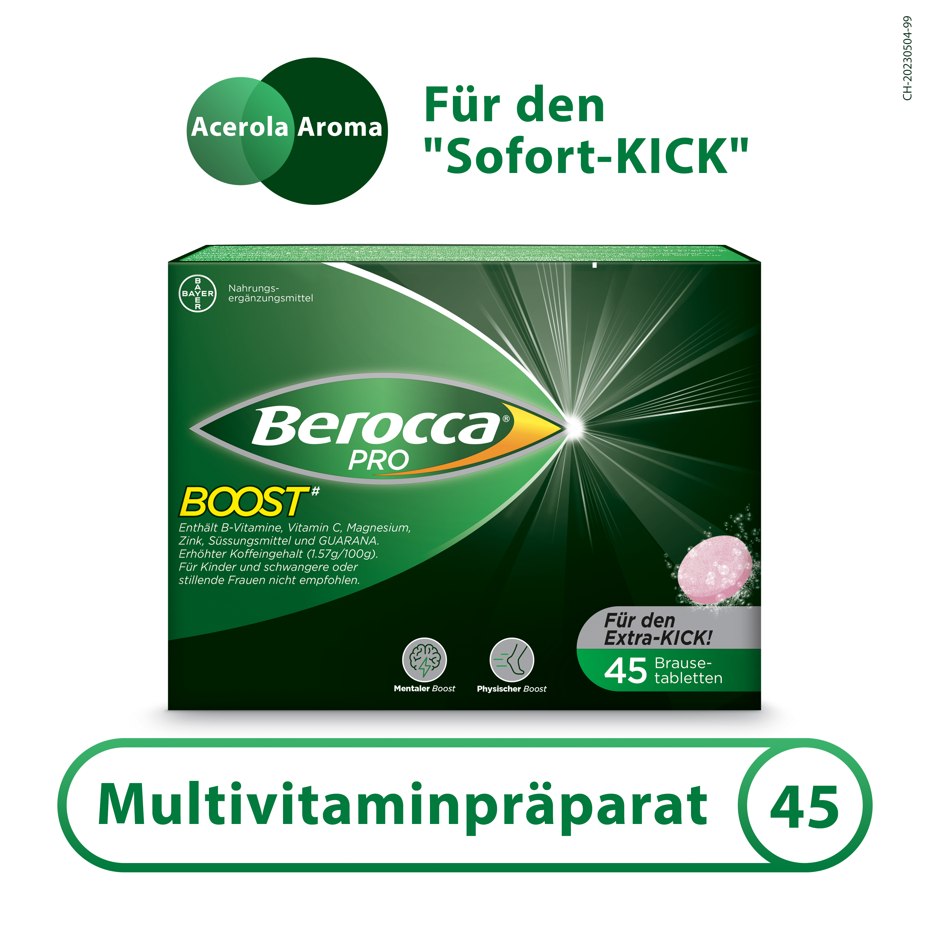 BEROCCA Boost Brausetabl Ds 45 Stk