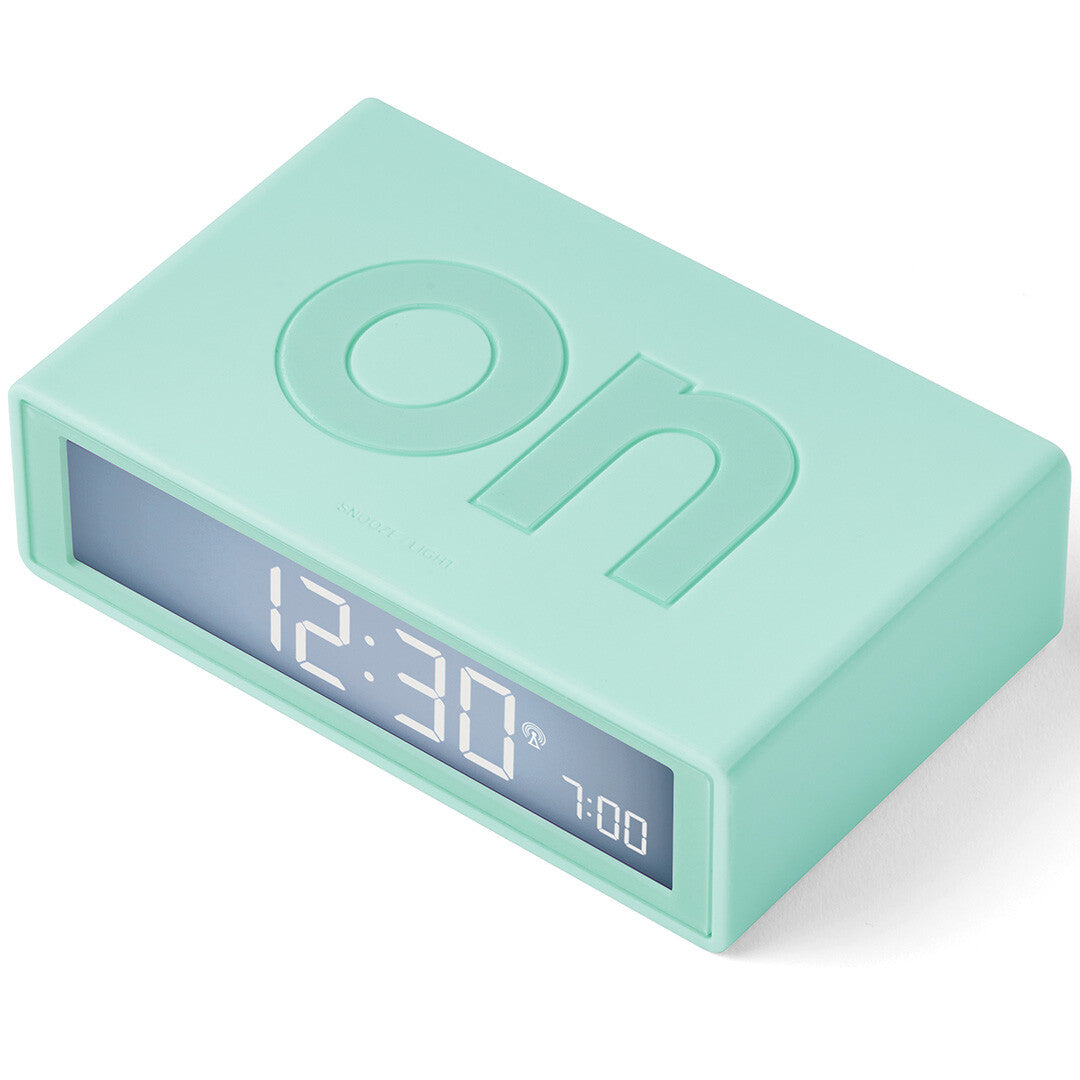 Lexon flip classic digitale wekker - mint green