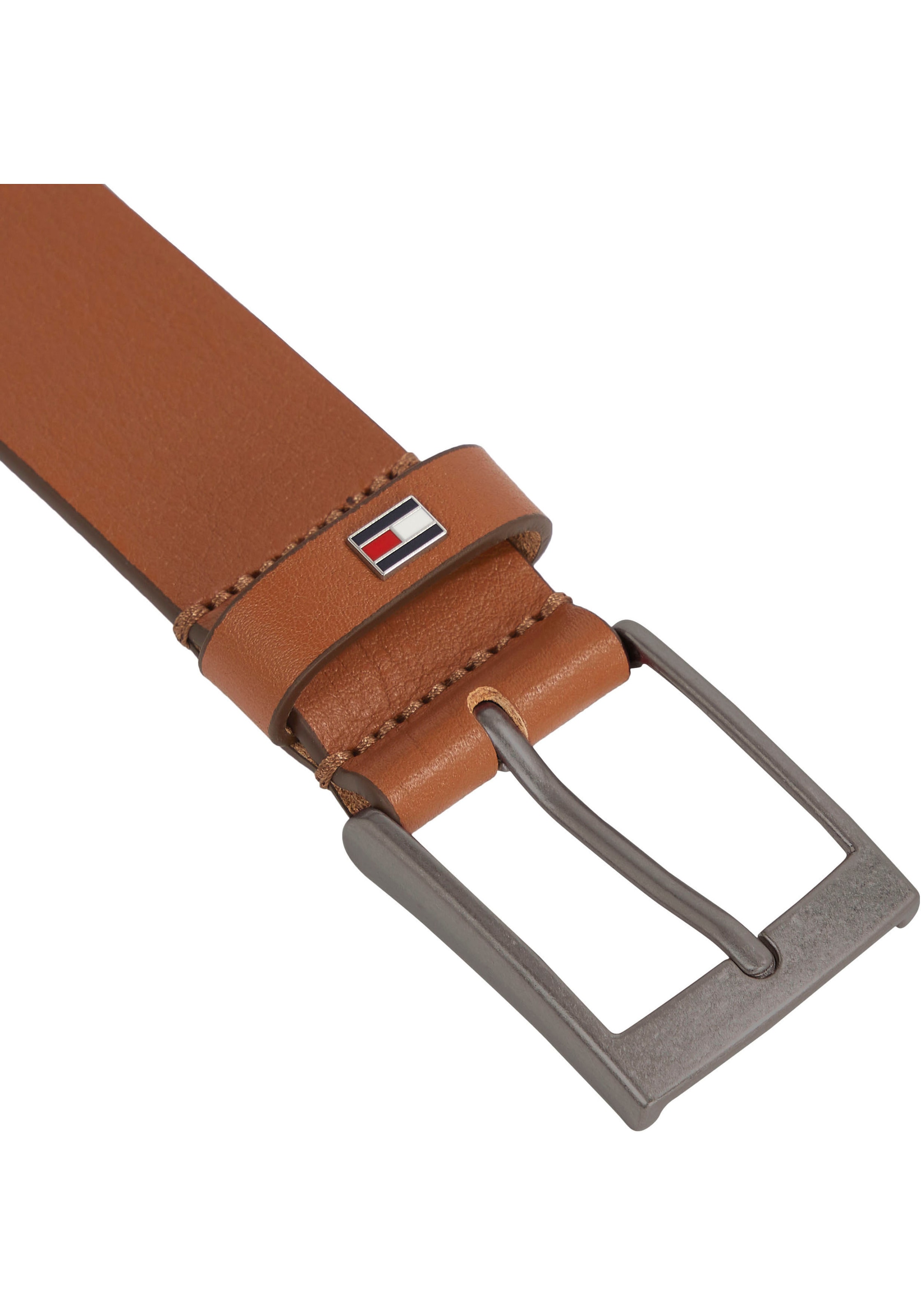 Tommy Hilfiger Ledergürtel »Adan New Leather 3,5cm breit«, mit Logoprägung