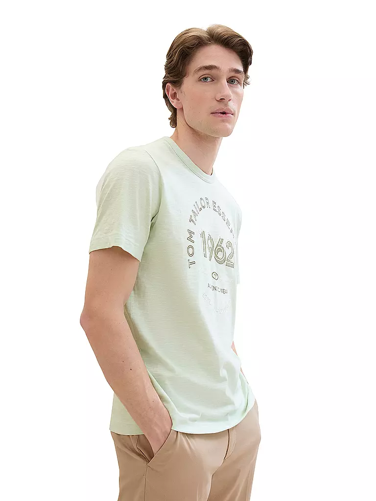 TOM TAILOR T-Shirt hellgrün