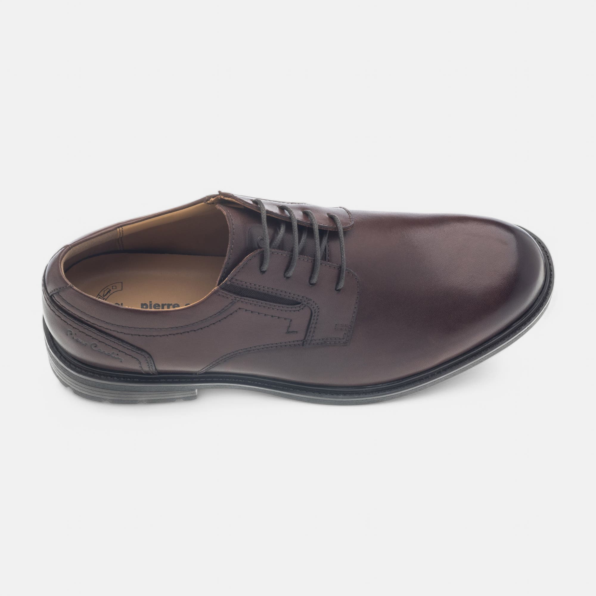 Derbies Homme en cuir cognac
