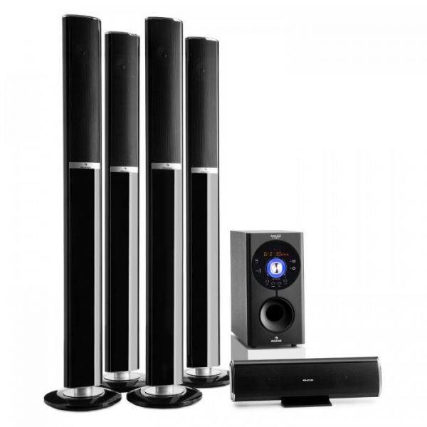 Auna Areal 652 Conj. Surround 5.1 Home-Cinema 145 W RMS Bluetooth USB SD AUX