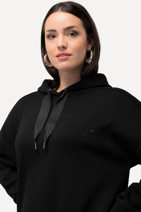 Sweatkleid, Oversized, Kapuze, Langarm, Minikleid