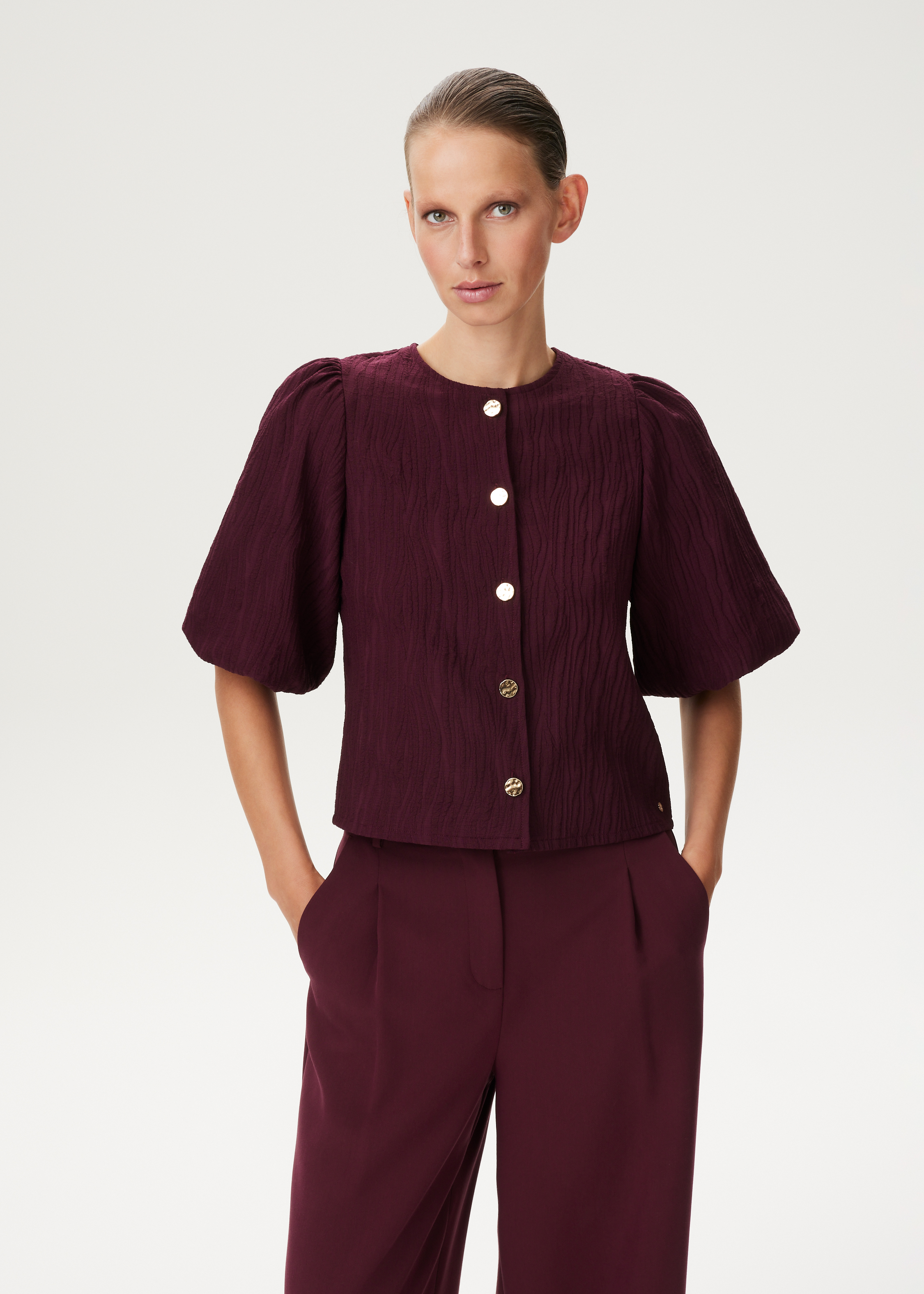 Blouse met structuur