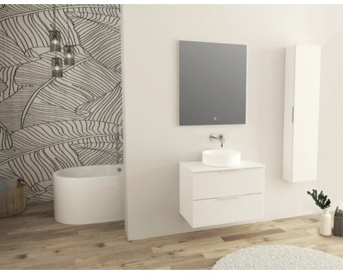 Jungborn QUATTRO/SEDICI hoge kast, BxHxD 35 x 160 x 20 cm, frontkleur wit mat, 55711