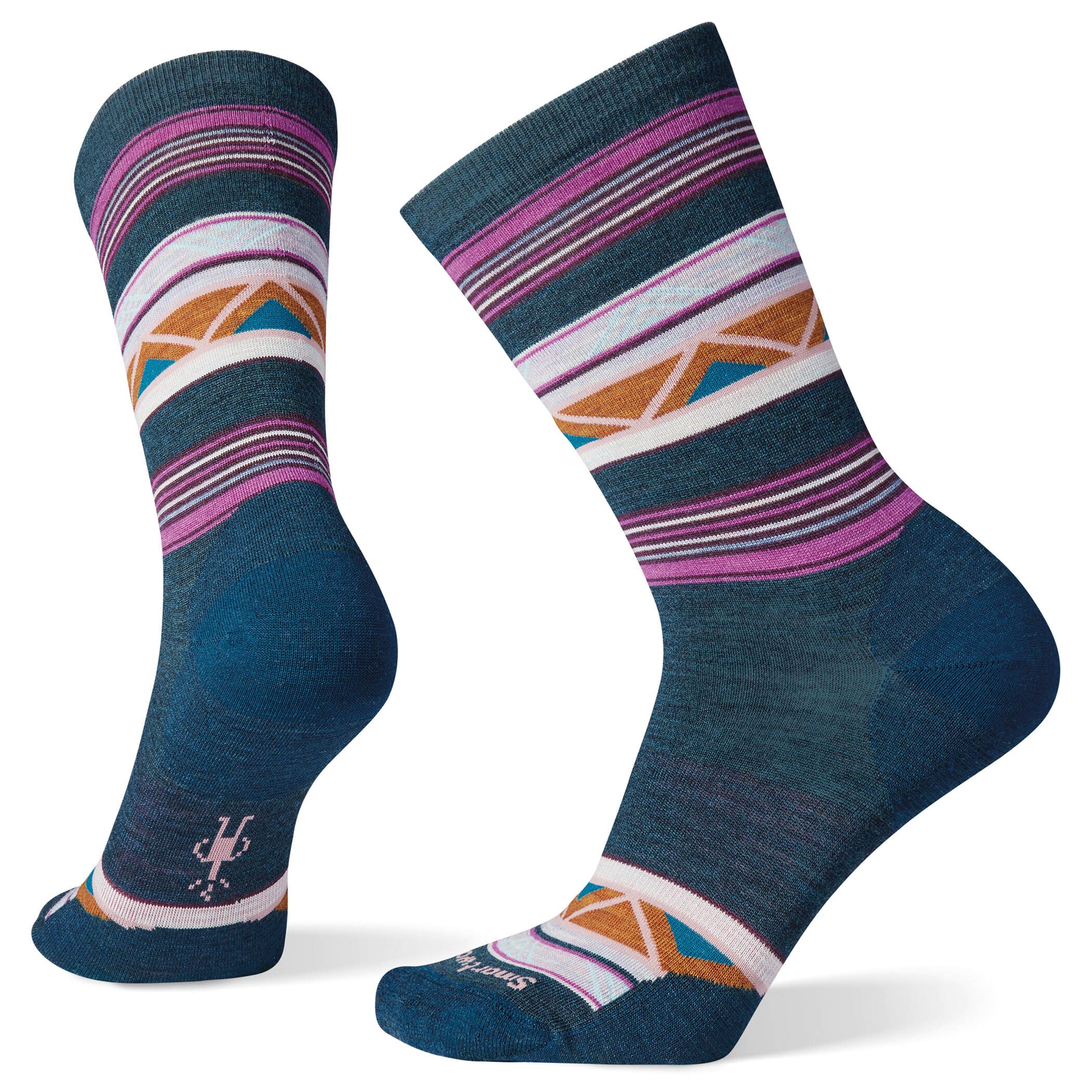 Hike Light Cushion Mid Crew Socks Dame Twilight Blue