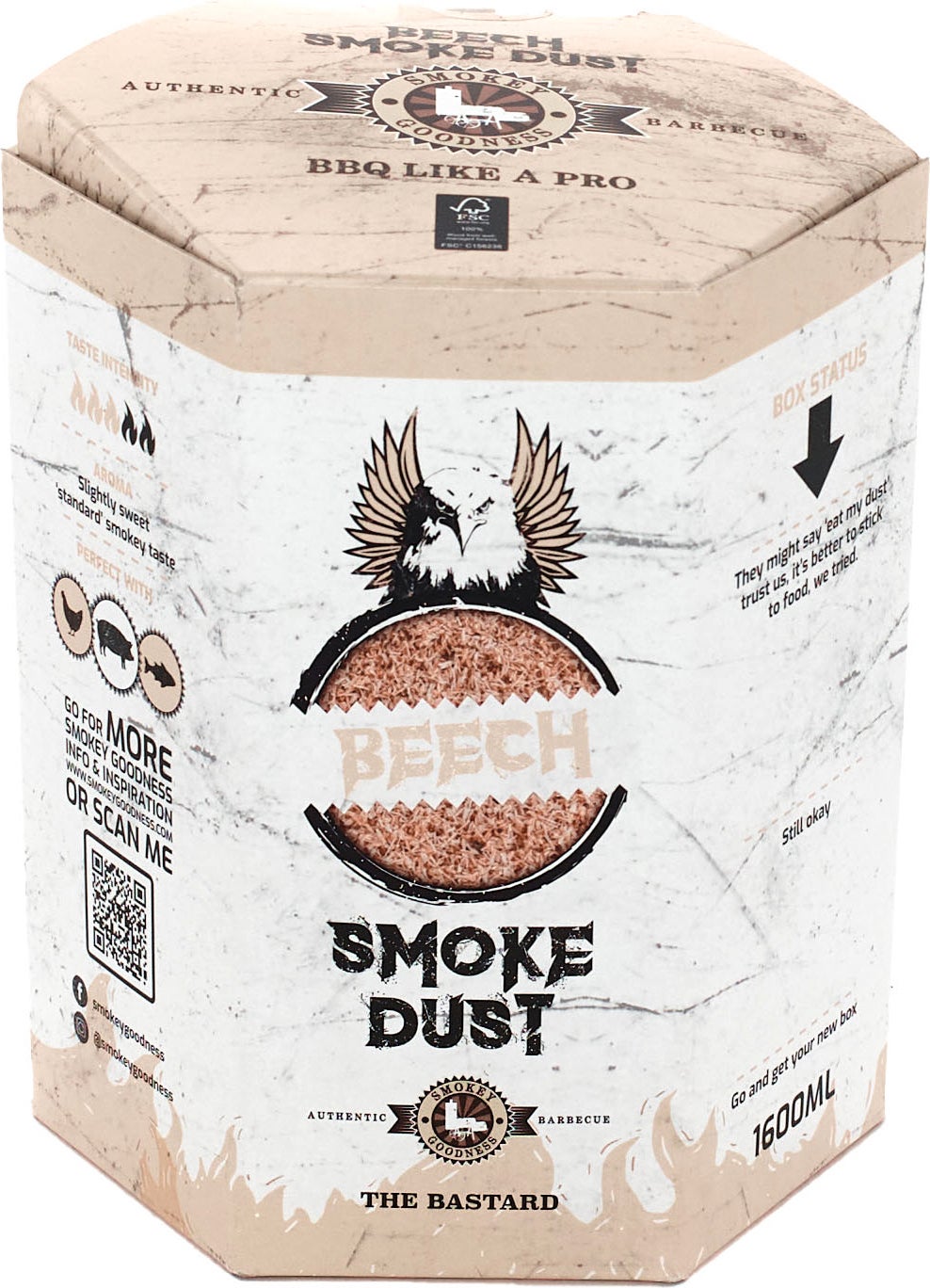 The Bastard rookmot Smokey Goodness Smoke Dust Beech 1600 ml