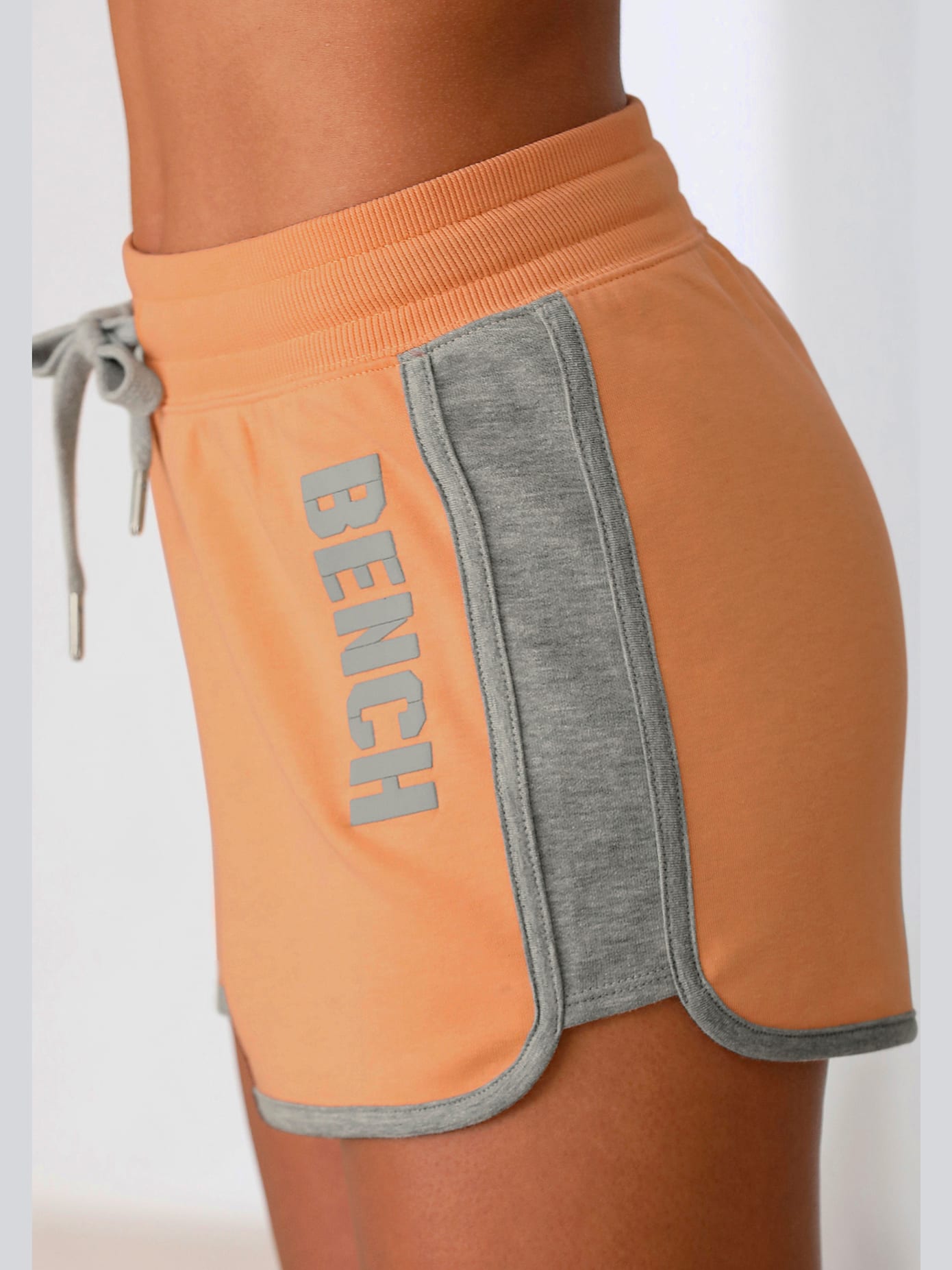 Short en matière sweat short décontracté, ceinture à coulisse élastique