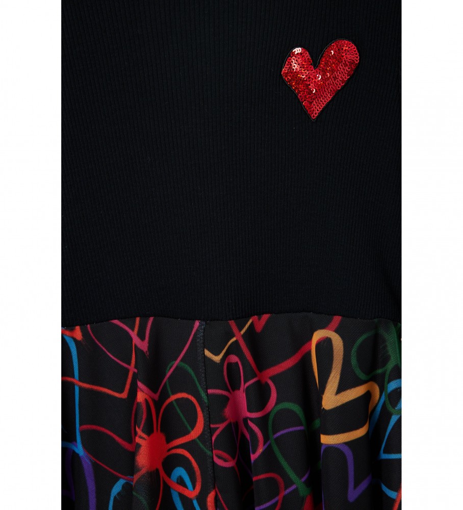 Vestido preto Desigual Diane