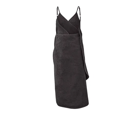 Handtuch-Kleid, schwarz