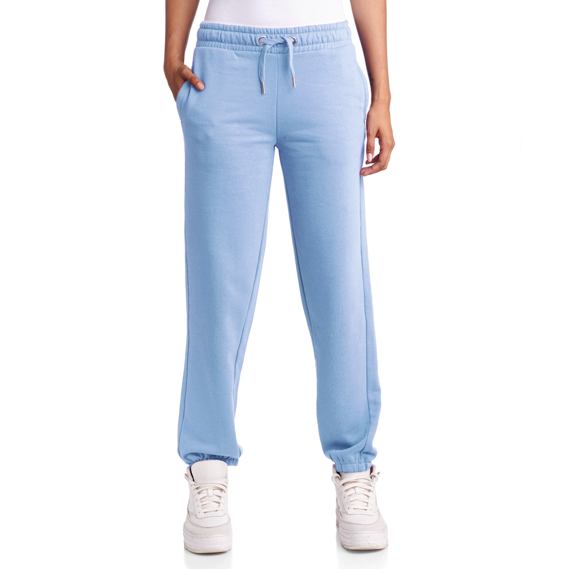 Gina Damen Jogginghose mit Elastikbund blau