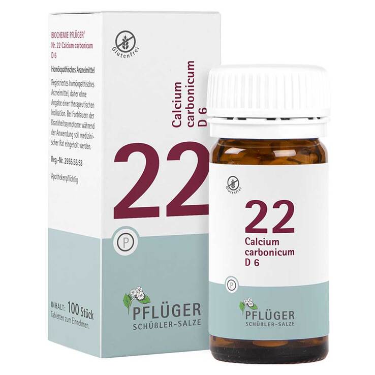 Biochemie Pflüger 22 Calcium carbonicum D 6 Tabletten, 100 St