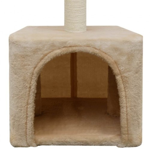 Poste arranhador bege para gatos