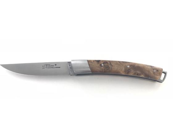 Le Thiers Nature Loupe de Peuplier Stabilisée Couteau de Poche - Laguiole par Fontenille Pataud