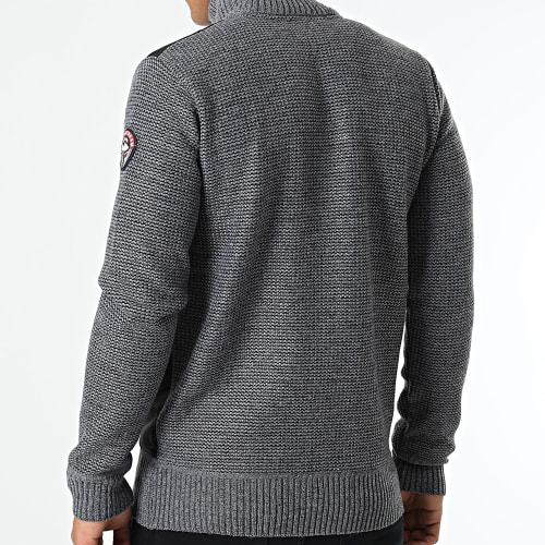 Veste Zippée Sherish Gris Chiné Noir