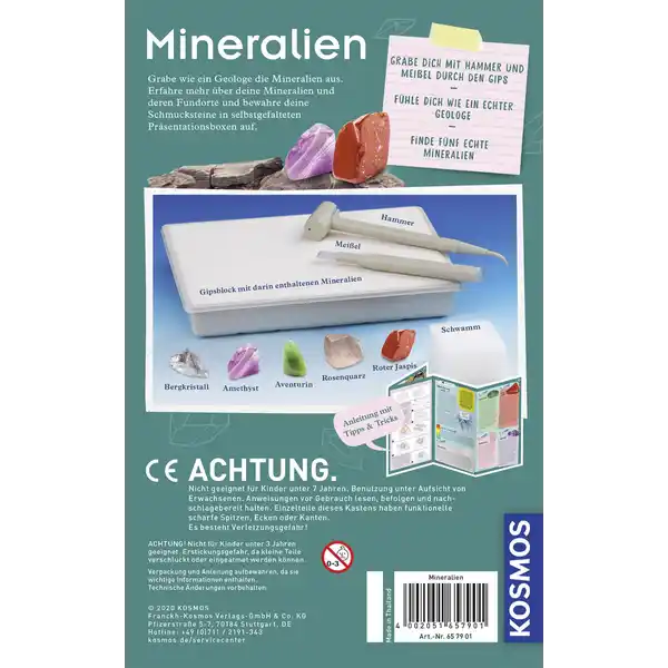 Mineralien Experimentierkasten