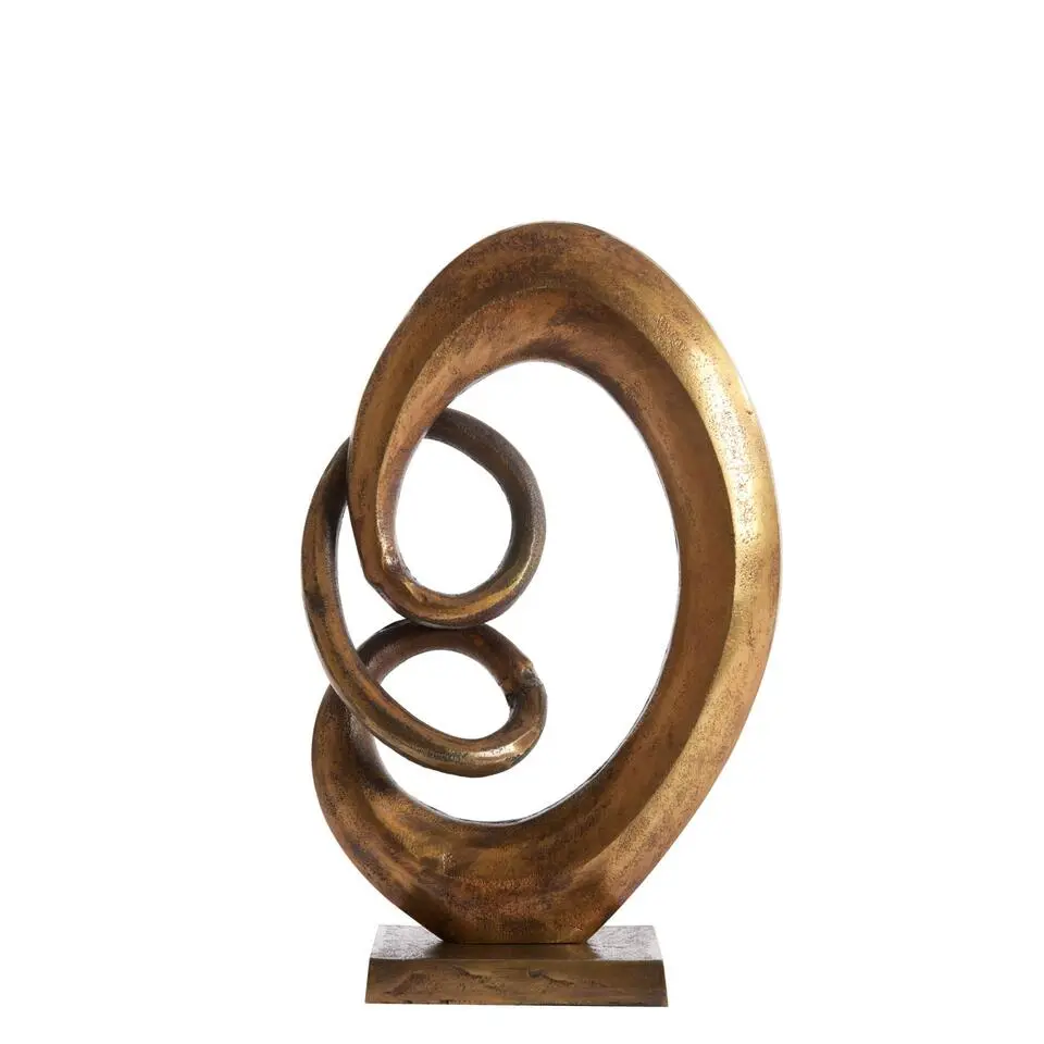 Ornament Eddy - Antiek Brons - 20x20x34cm