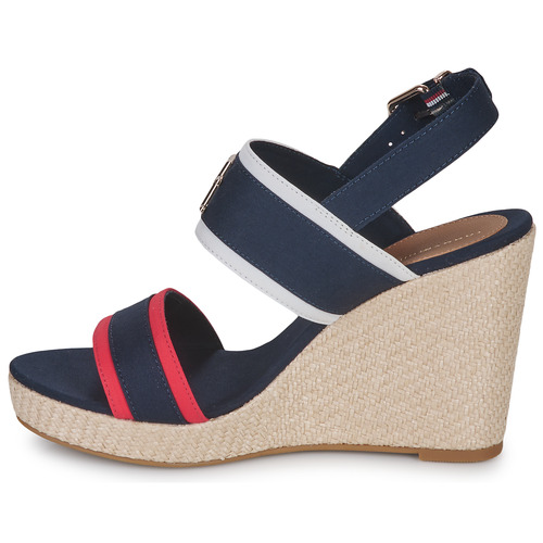Tommy Hilfiger - RWB FEMININE WEDGE - Marine / Blanc / Rouge