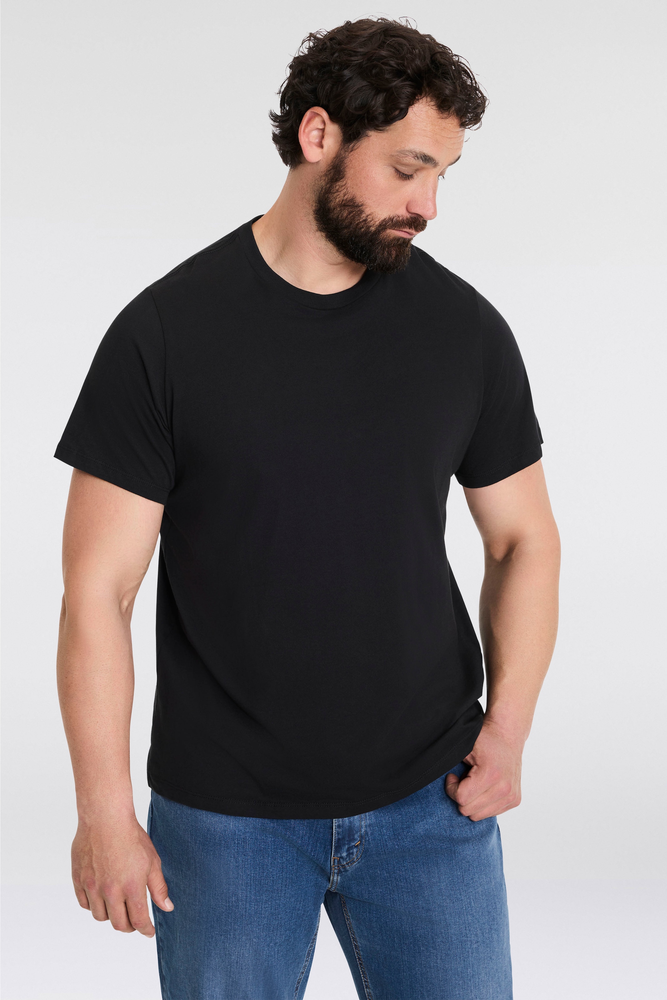 Levi's® Plus Rundhalsshirt »BIG 2 PACK TEE«, 2er-Packer Packung, unifarben