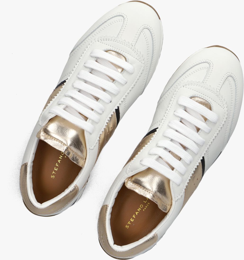 witte stefano lauran lage sneakers 1tage1031