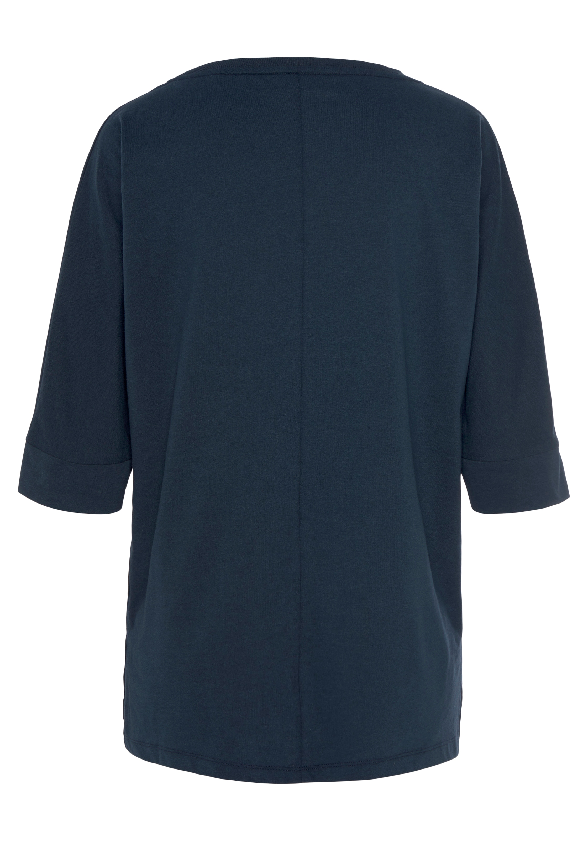 Elbsand 3/4-Arm-Shirt , mit Logodruck, Baumwoll-Mix, lockere Passform