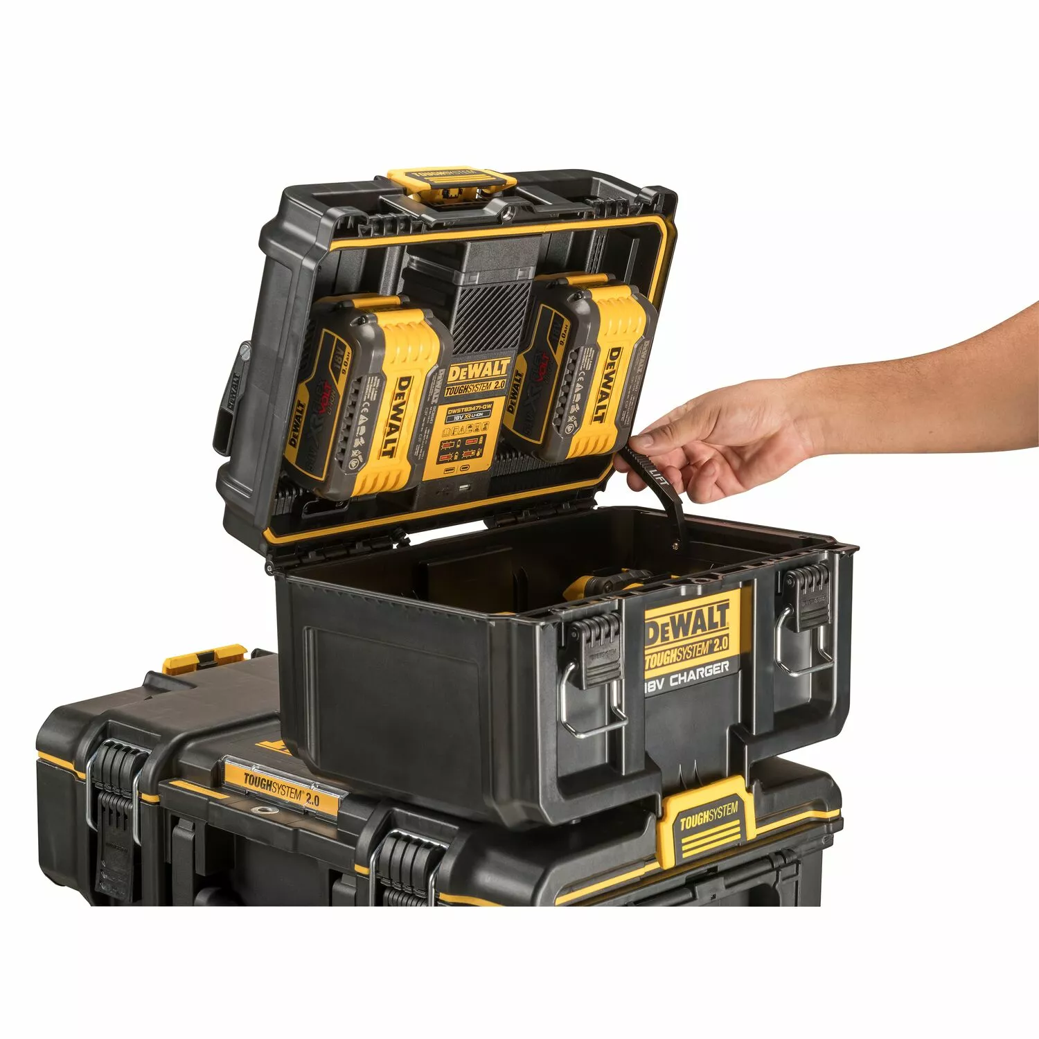 DeWALT DWST83471 ToughSystem 2.0 Koffer/Acculader