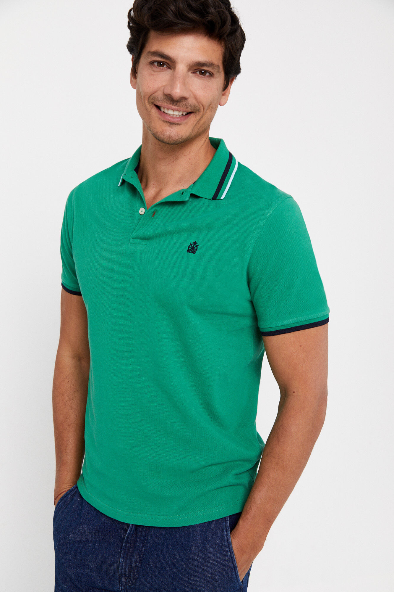 Ponteira de polo piqué - Verde