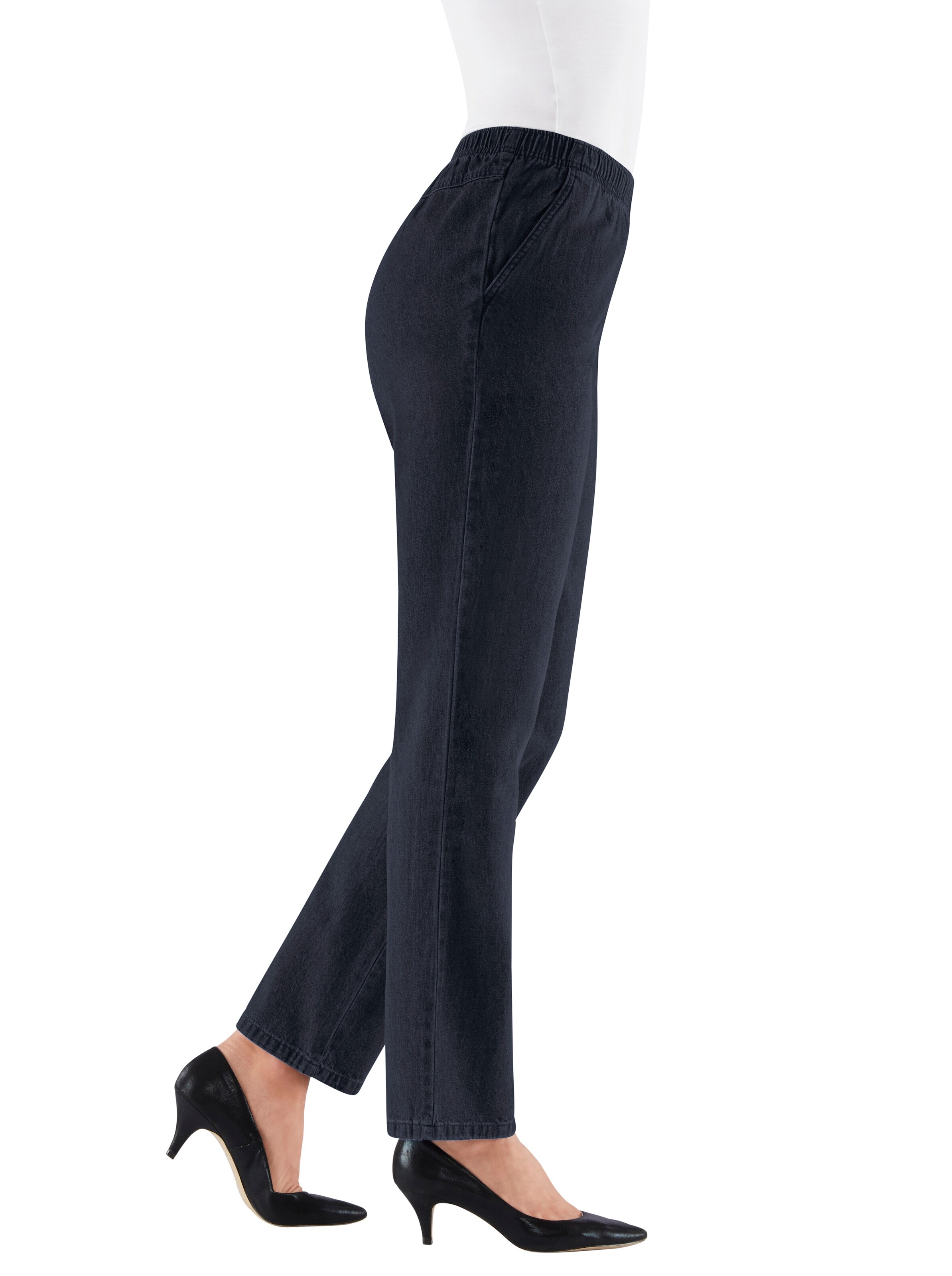Schlupfjeans in marine