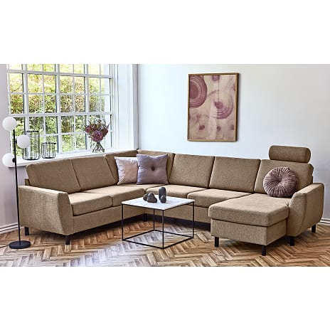 Madrid Nordic vendbar hjørnesofa med chaiselong - taupe