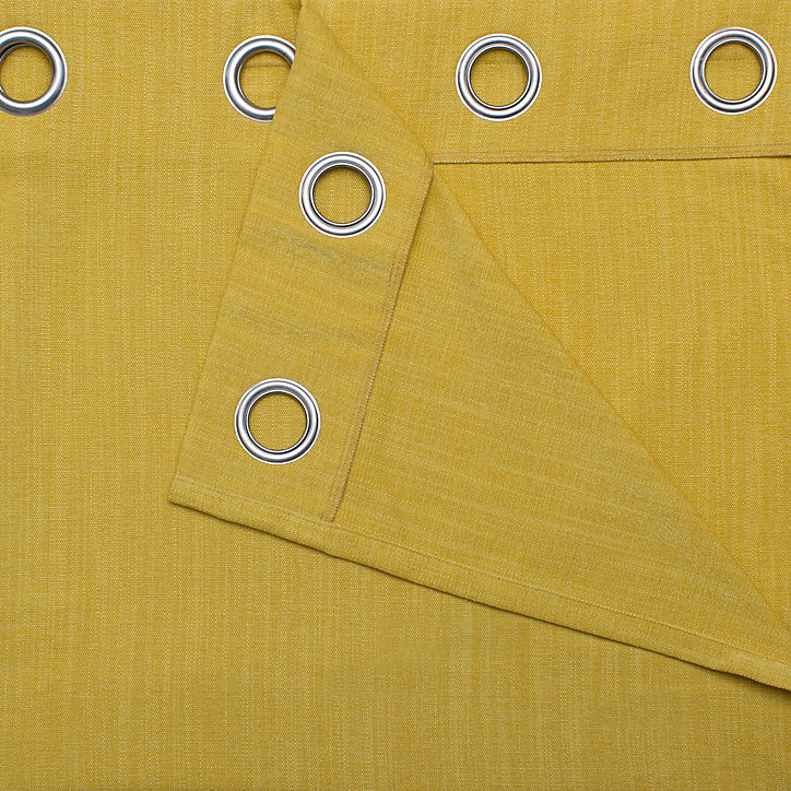 Rideau GoodHome Pahea jaune l.135 x H.260 cm