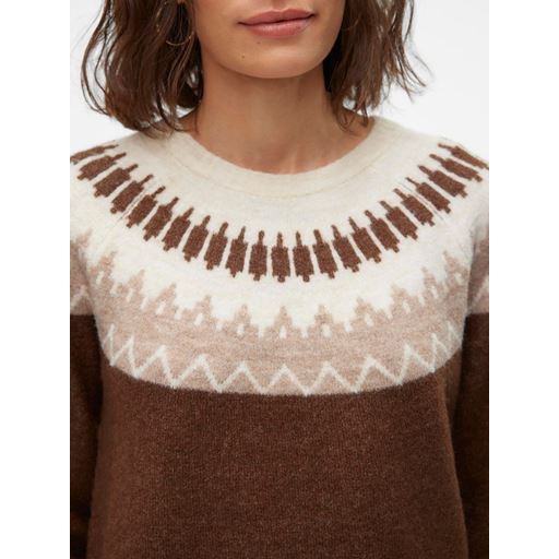 Vero Moda Simone Nordic Striktrøje, Pinecone, M