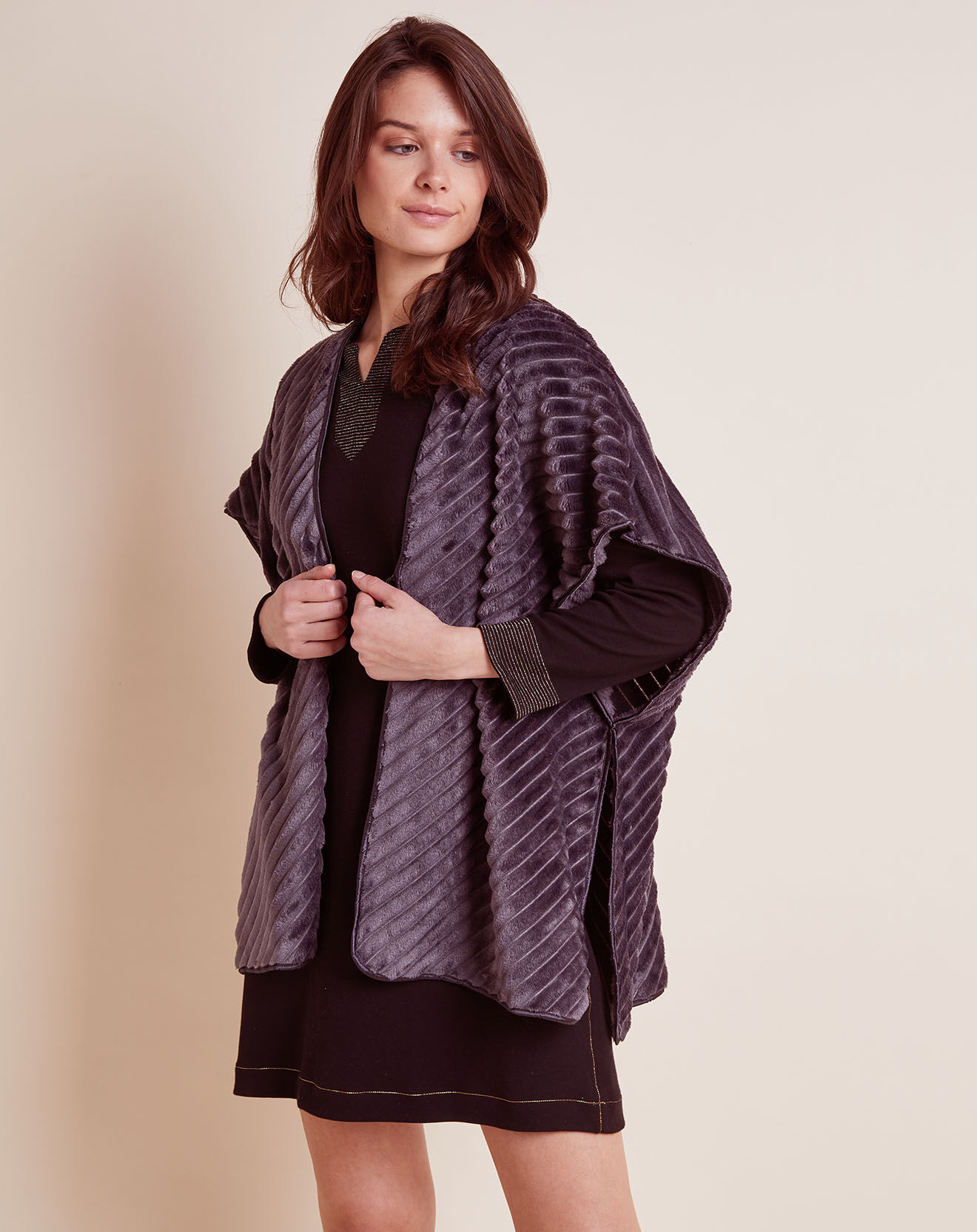 Le Chat Poncho Essentiel gris vison