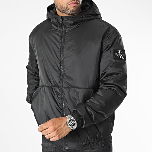 Coupe-Vent Zippé Capuche Trim Windbreaker 3462 Noir