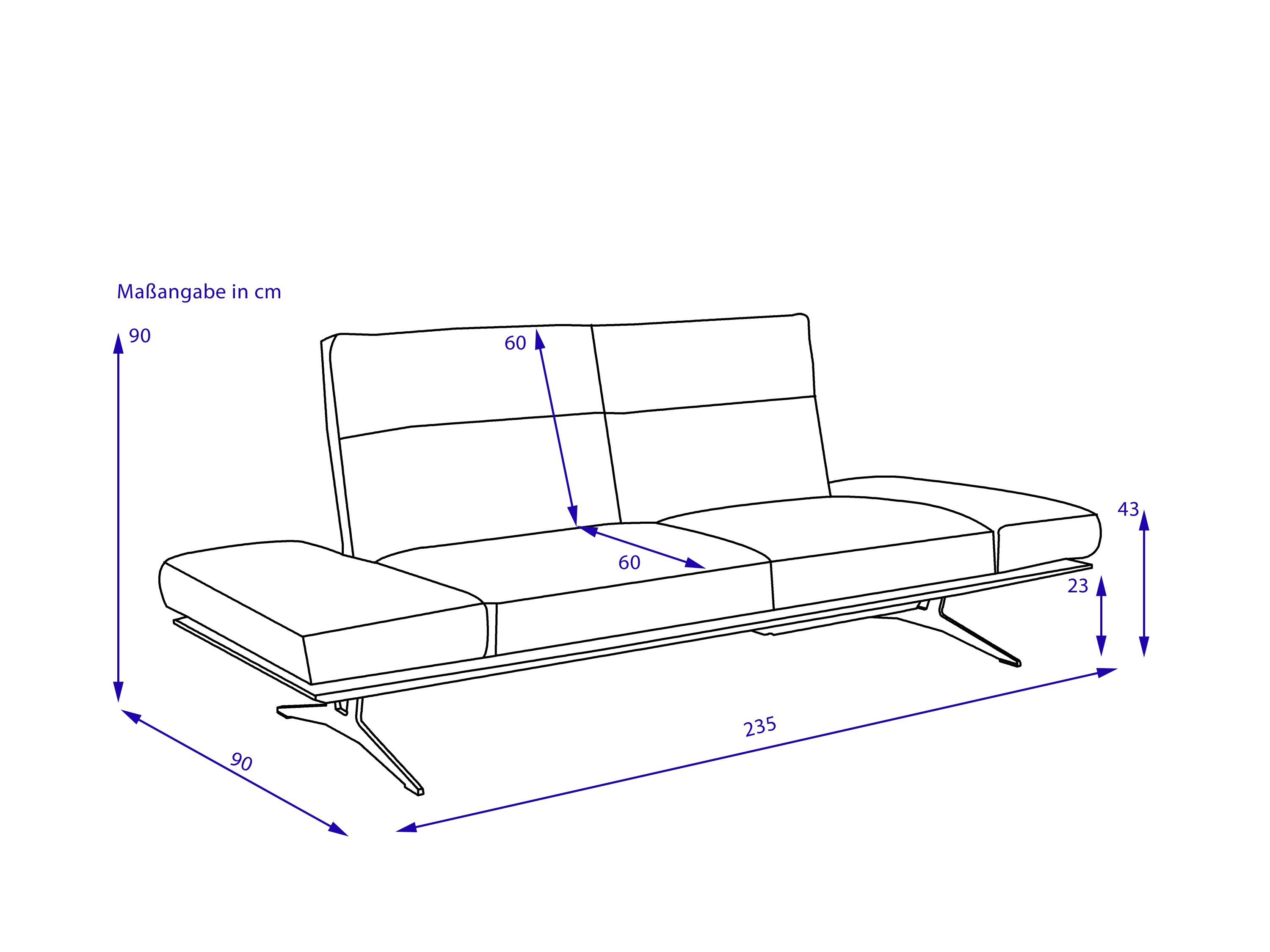 Sofa 2,5 Sitzer KOINOR FENDO