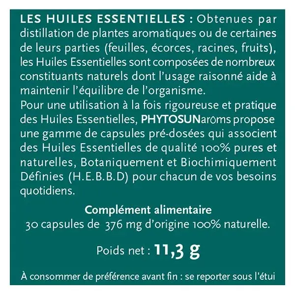 Phytosun Arôms Capsules Bronches 30 Capsules