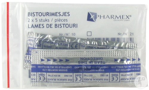 Swann Morton Bistouris Lames N°11 Non Stériles 10 Pièces
