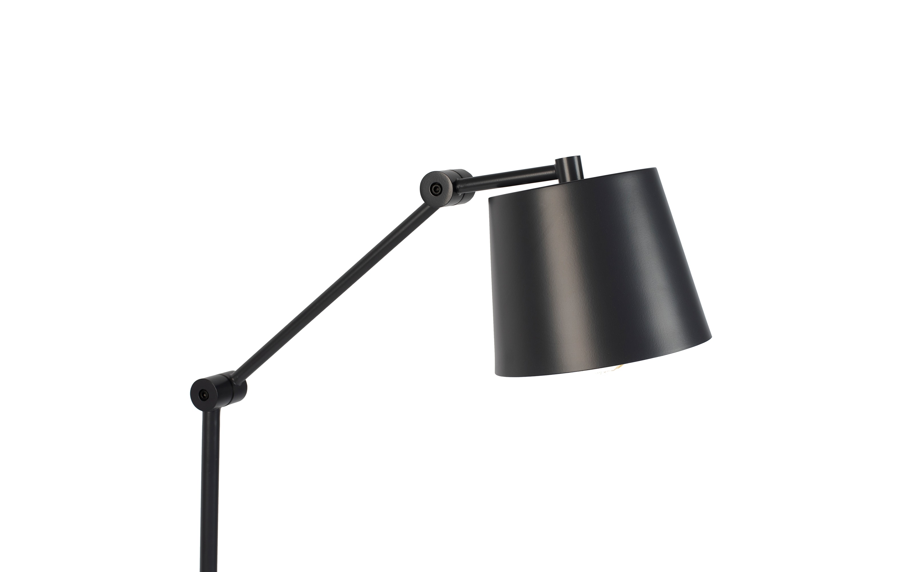 Standleuchte Hajo in schwarz, 135 cm
