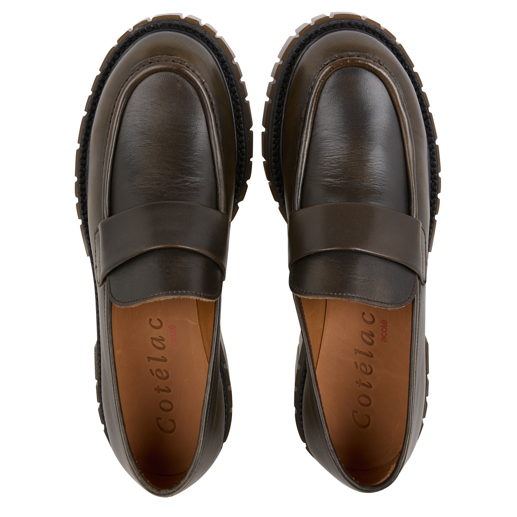 Mocassins en cuir| Marron