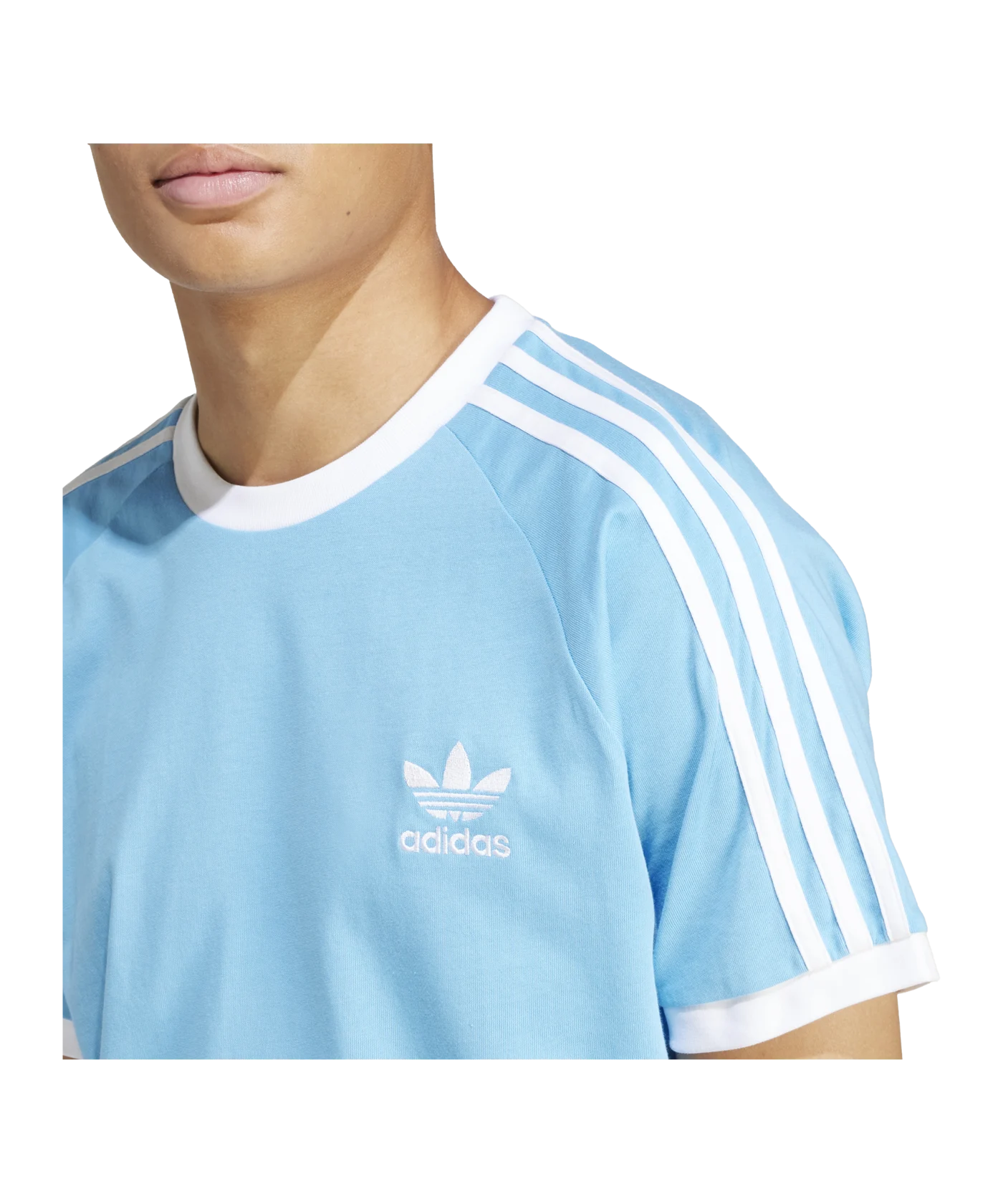 adidas Originals Adicolor 3 Stripes T-Shirt Blau