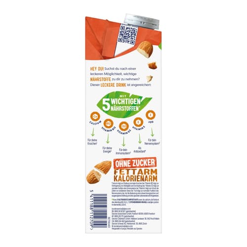 Alpro Mandeldrink ohne Zucker geröstet VEGAN