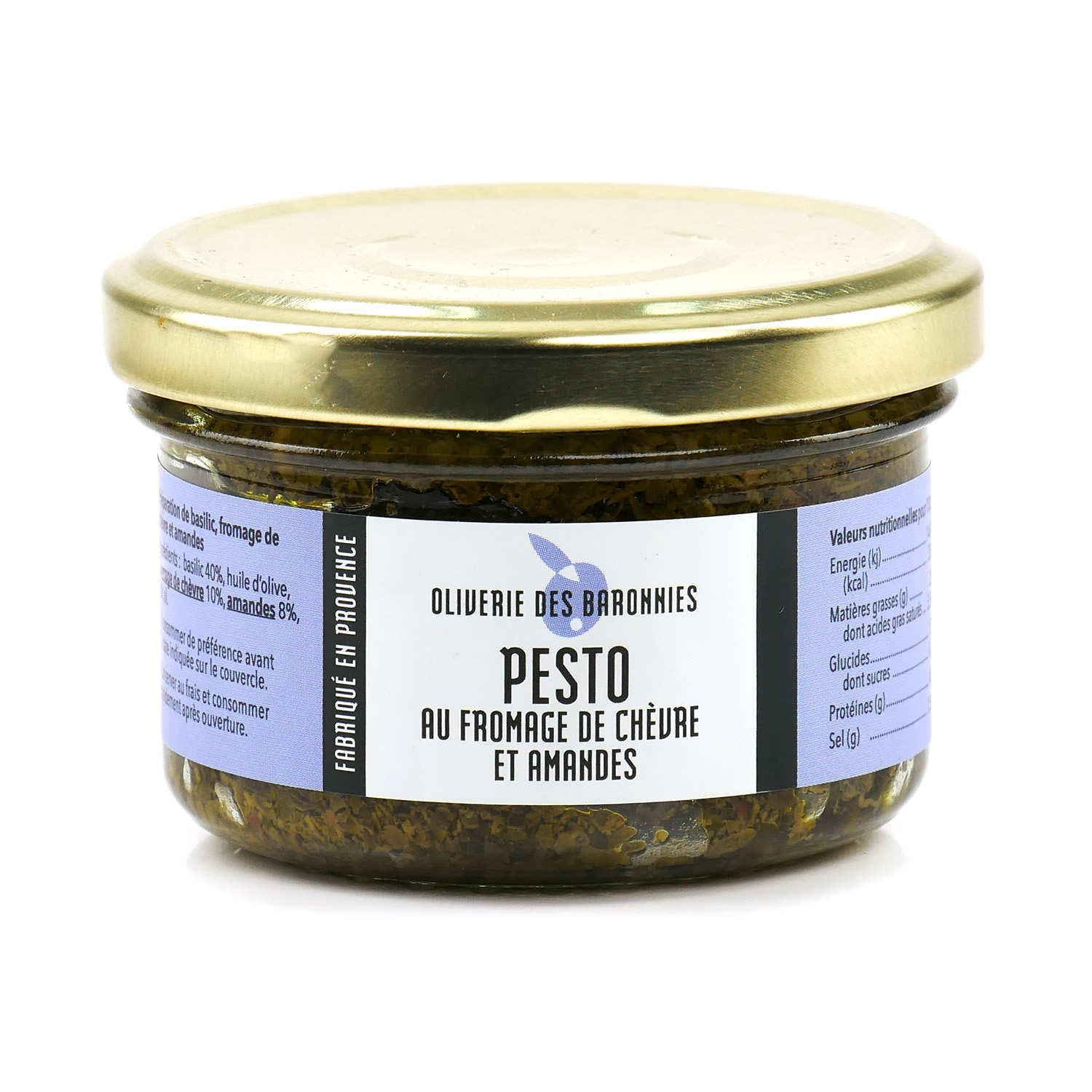 Pesto au fromage de chèvre et amandes