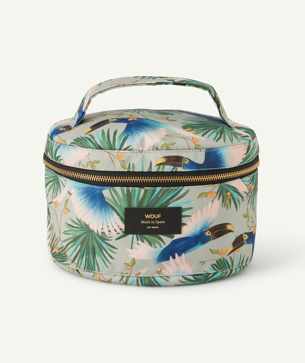 WOUFTROUSSE IMPRIMÉE TROPICAL OISEAUX 23x15x15 CM