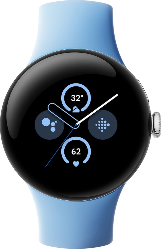 Google Pixel Watch 2 LTE (sølv/himmelblå)
