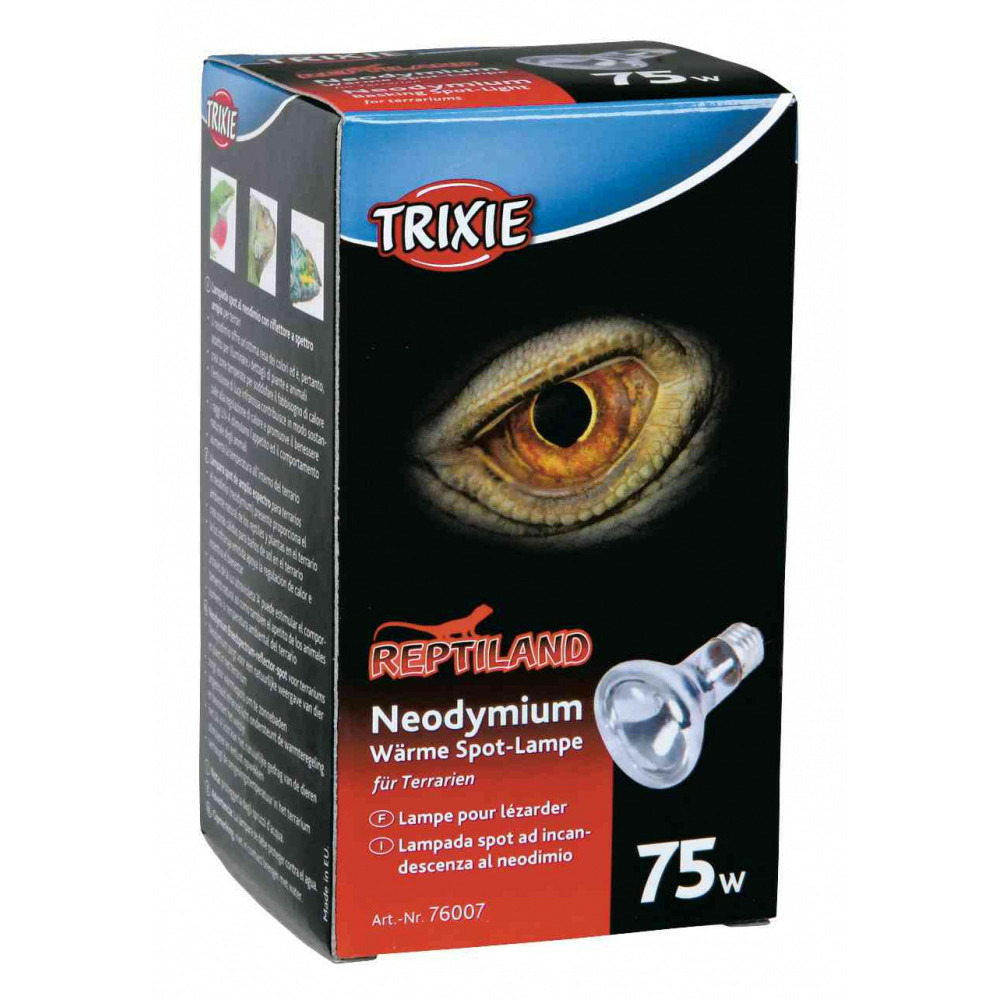 Lampe spot neodymium à chaleur 75 w pour reptile.